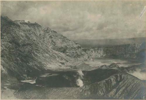 Crater of Taal volcano