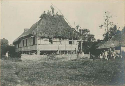 House under construction at Dupax