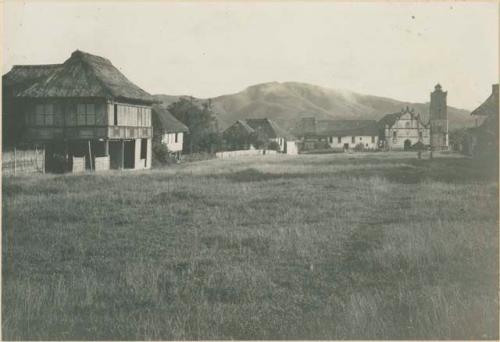 General view of plaza at Dupax