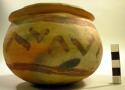 Earthenware bowl with polychrome designs