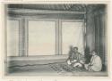 Ratu Beni Tanoa and his wife Adi Cakobau sitting on a mat in their house, Navosa