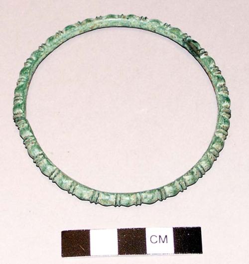 Bracelet of bronze, linear ornament