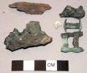 Iron and bronze sword fragments