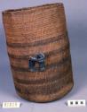 Old basket drinking cup