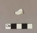 Undecorated whiteware base sherd