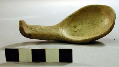 Plain pottery miniature ladle