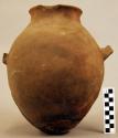 Earthen vase, egg shaped