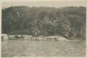 Pile dwellings along the shoreline