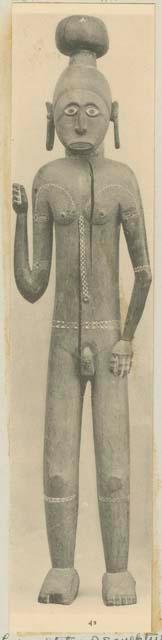 Wooden figure of man