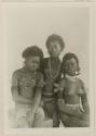 Studio portrait of three girls