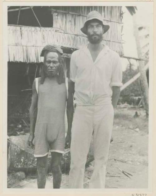 Indigenous man with westerner