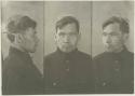 Studio portrait of a man, three views