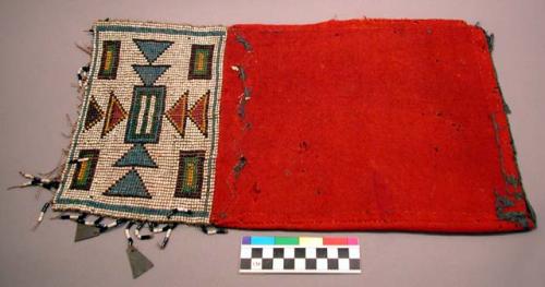 Beaded panel bag or fire bag (fragment)