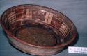 Shallow pottery bowl