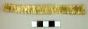 Fragment of belt of hammered gold