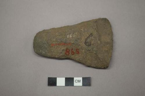 Archaeological, ground stone, axe