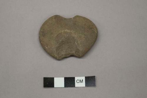 Archaeological, groundstone, modified lithic weight