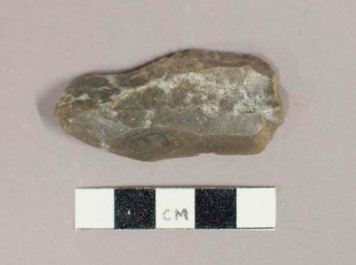 Flint convex spalled burin, type IV , "plan" variety