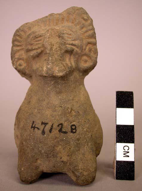 Pottery image, bird with human head