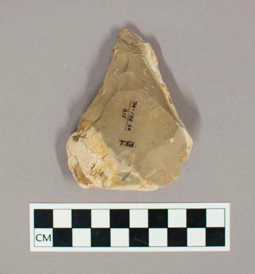 Flint hand axes with cortex