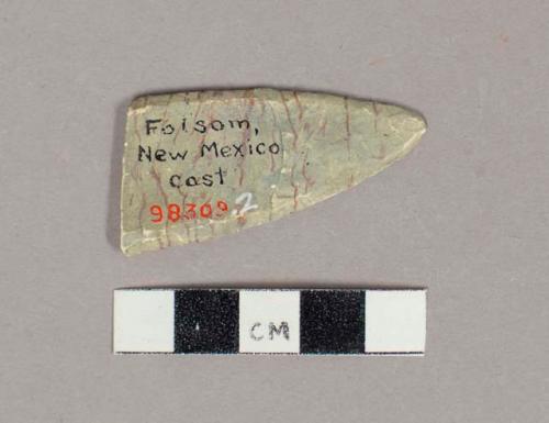 CAST, fragment of projectile point, fluted