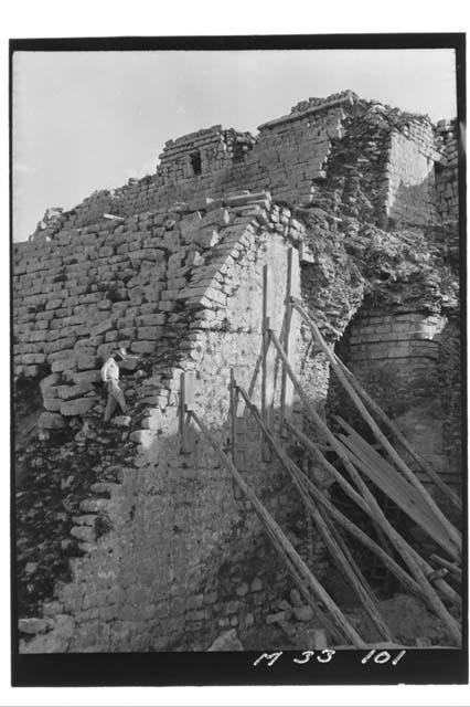 Main Stairs before removal at Monjas