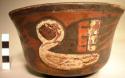 Cup bowl painted with four water fowl