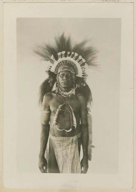 Chief dressed for dance