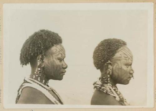 Two women with facial tattoos