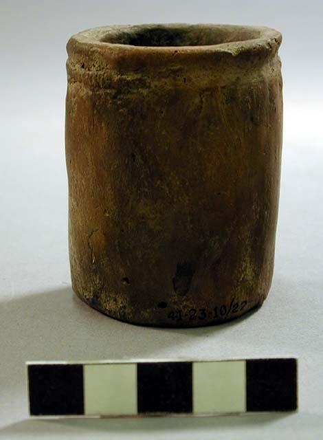 Small pottery vessel, perhaps a crucible