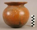 Red pottery jar