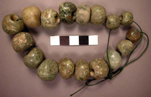 String of nephrite beads