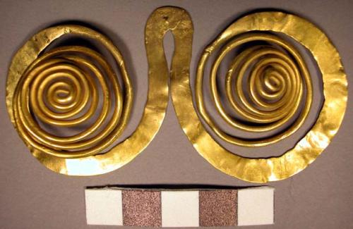 Double spiral ornaments and fragment