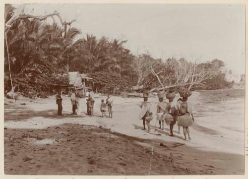 Women returning from work