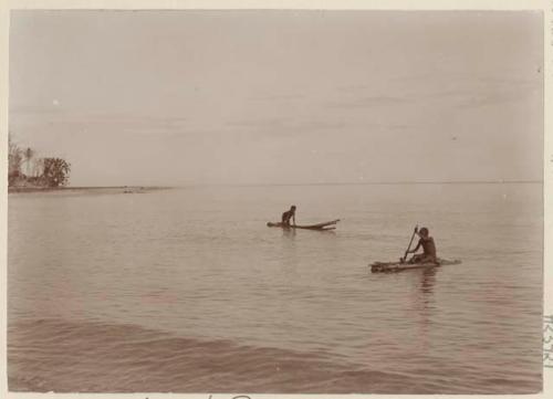 Boys in surf boats