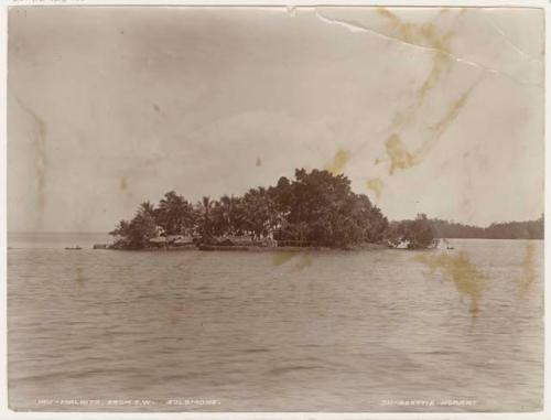 View of Uru along shore from the southwest