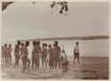 People of Buala on beach