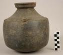 Murillo Applique black pottery jar