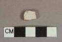 Molded white salt-glazed stoneware vessel body fragment