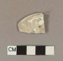 Undecorated whiteware base sherd