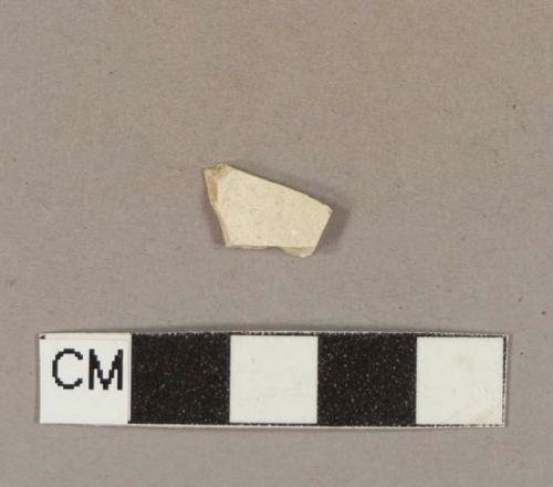 Unidentified refined earthenware body sherd, missing finish from both sides