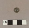Copper alloy shanked button, missing shank; possibly gilded