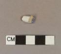 Blue hand painted pearlware sherd, possible handle sherd