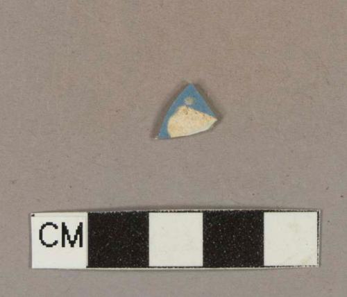 Blue factory decorated pearlware body sherd