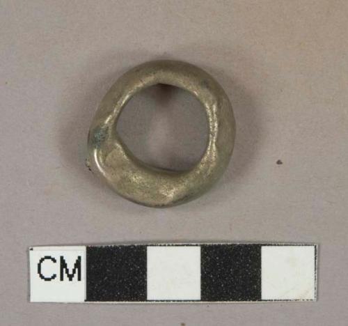 Metal alloy ring, possibly steel, possibly lamp part