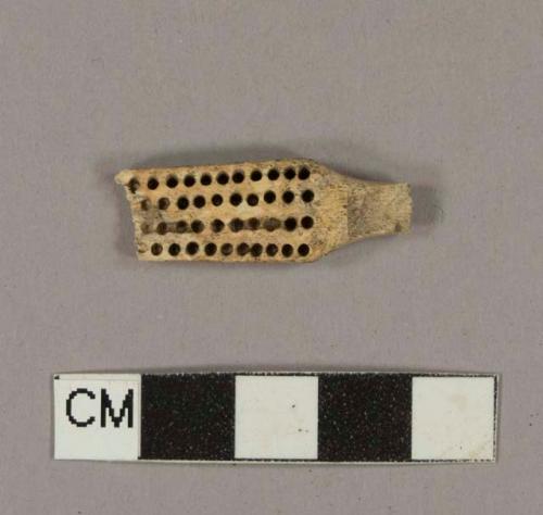 Bone toothbrush fragment