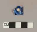 Flow blue pearlware body sherd