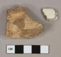 Bone fragments, likely mammal, 1 calcined