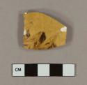 Earthenware, lead glazed, North Midlands type; body sherd; slip decoration