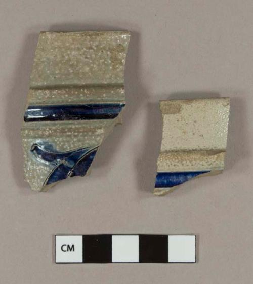 Westerwald-type stoneware rim sherds